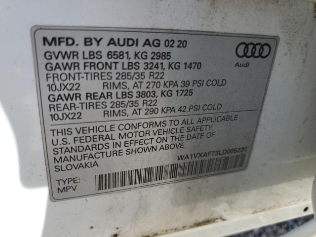 WA1VXAF73LD005230 - 2020 AUDI Q7 PRESTIGE 白色 照片 13