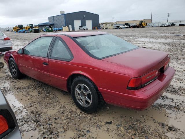 1FAPP6242PH129873 - 1993 FORD THUNDERBIR LX RED photo 2