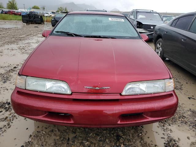 1FAPP6242PH129873 - 1993 FORD THUNDERBIR LX RED photo 5