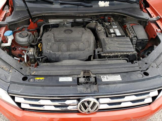 3VV1B7AX9JM125971 - 2018 VOLKSWAGEN TIGUAN S ORANGE photo 11