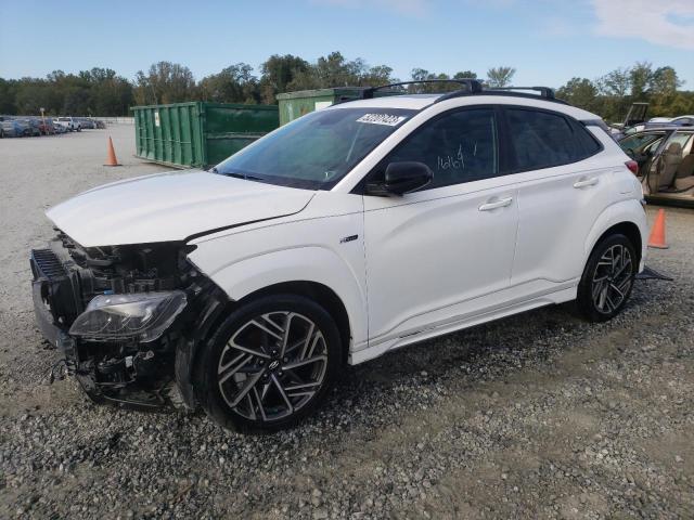 KM8K33A34NU898513 - 2022 HYUNDAI KONA N LINE WHITE photo 1