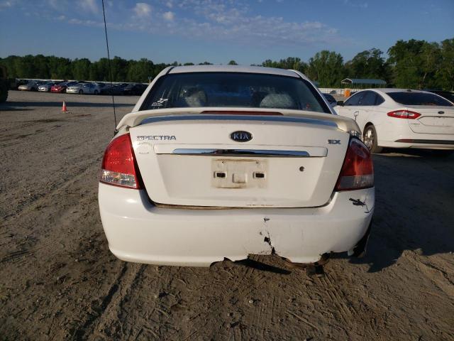 KNAFE121385569184 - 2008 KIA SPECTRA EX WHITE photo 6