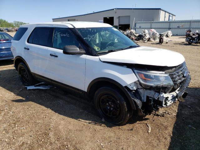 1FM5K8AR3HGC90888 - 2017 FORD EXPLORER POLICE INTERCEPTOR WHITE photo 4