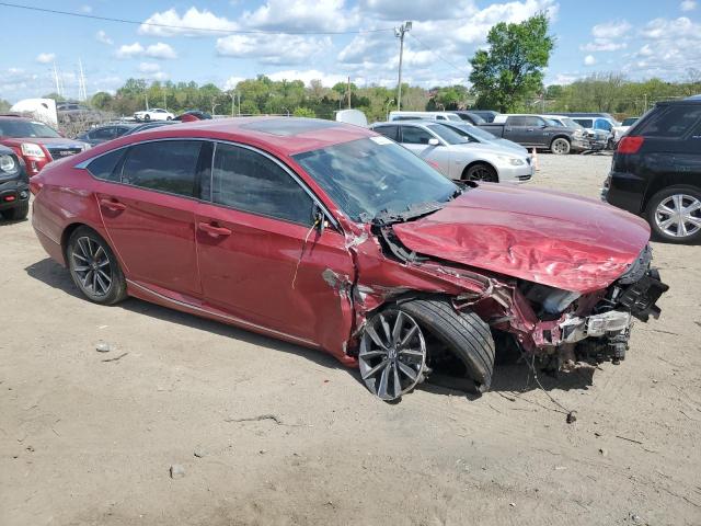 1HGCV1F54NA021377 - 2022 HONDA ACCORD EXL RED photo 4