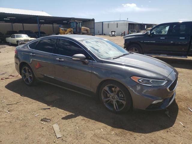 3FA6P0VPXJR262966 - 2018 FORD FUSION SPORT GRAY photo 4