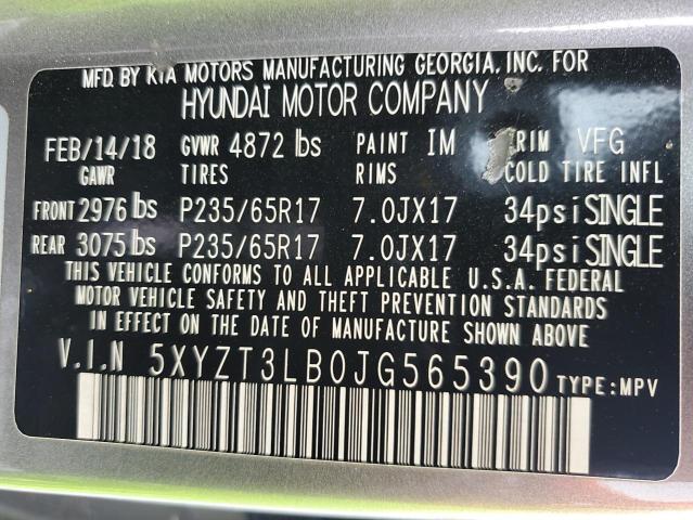 5XYZT3LB0JG565390 - 2018 HYUNDAI SANTA FE SPORT Grau Foto 14