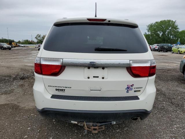 1C4RDJDG2CC144502 - 2012 DODGE DURANGO CREW WHITE photo 6