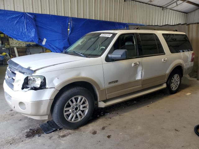 1FMFK17507LA09278 - 2007 FORD EXPEDITION EL EDDIE BAUER WHITE photo 1