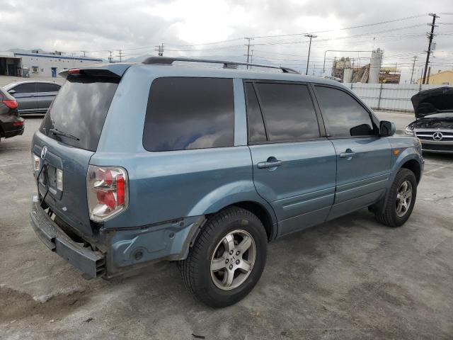 5FNYF28487B018181 - 2007 HONDA PILOT EX BLUE photo 3