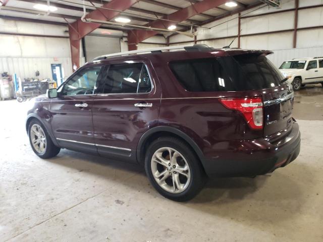 1FMHK7F89BGA08929 - 2011 FORD EXPLORER LIMITED MAROON photo 2