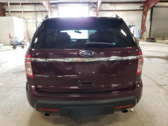 1FMHK7F89BGA08929 - 2011 FORD EXPLORER LIMITED MAROON photo 6