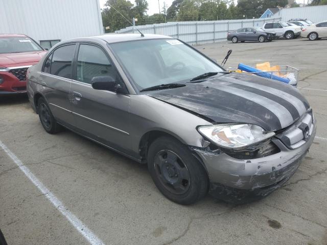 JHMES96655S000537 - 2005 HONDA CIVIC HYBRID GRAY photo 4