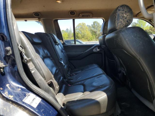 5N1AR18U76C684703 - 2006 NISSAN PATHFINDER LE BLUE photo 10