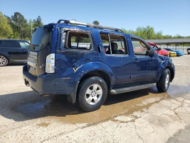 5N1AR18U76C684703 - 2006 NISSAN PATHFINDER LE BLUE photo 3