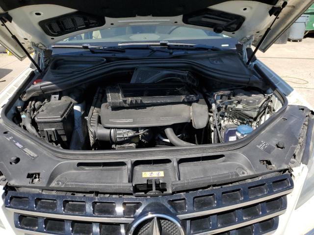 4JGDA5HB7CA026302 - 2012 MERCEDES-BENZ ML 350 4MATIC WHITE photo 12
