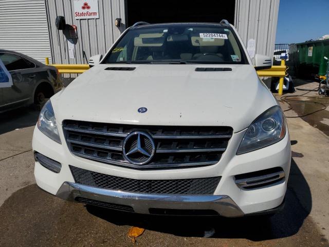 4JGDA5HB7CA026302 - 2012 MERCEDES-BENZ ML 350 4MATIC WHITE photo 5