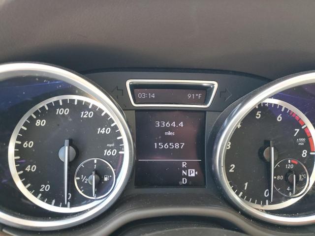 4JGDA5HB7CA026302 - 2012 MERCEDES-BENZ ML 350 4MATIC WHITE photo 9