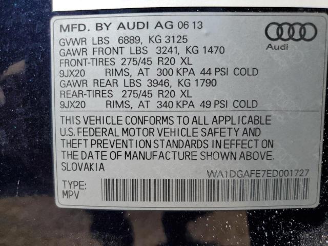 WA1DGAFE7ED001727 - 2014 AUDI Q7 PRESTIGE 蓝色 照片 13