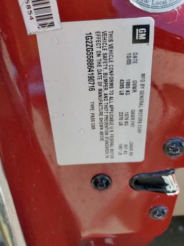 1G2ZG558864190716 - 2006 PONTIAC G6 SE1 RED photo 12