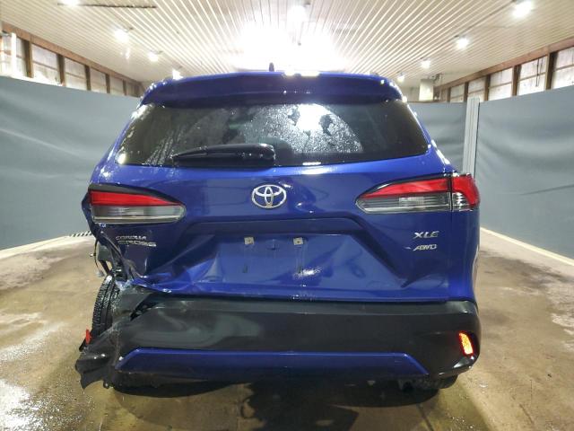 7MUEAABG1PV069148 - 2023 TOYOTA COROLLA CR XLE BLUE photo 6