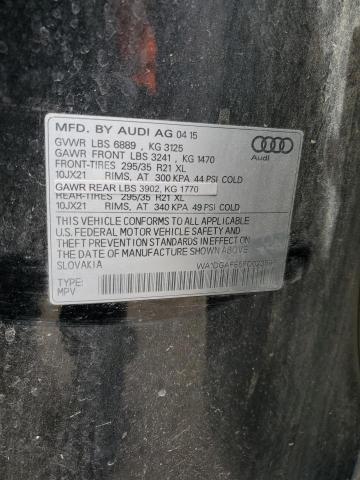 WA1DGAFE5FD023596 - 2015 AUDI Q7 PRESTIGE BLACK photo 12