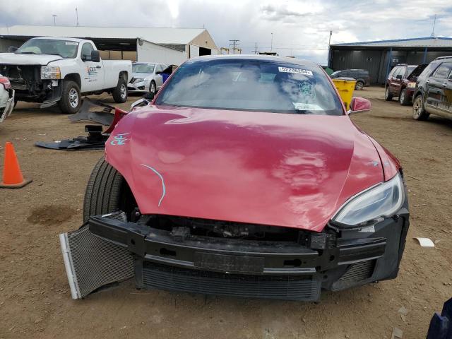 5YJSA1E22JF245097 - 2018 TESLA MODEL S 红色 照片 5