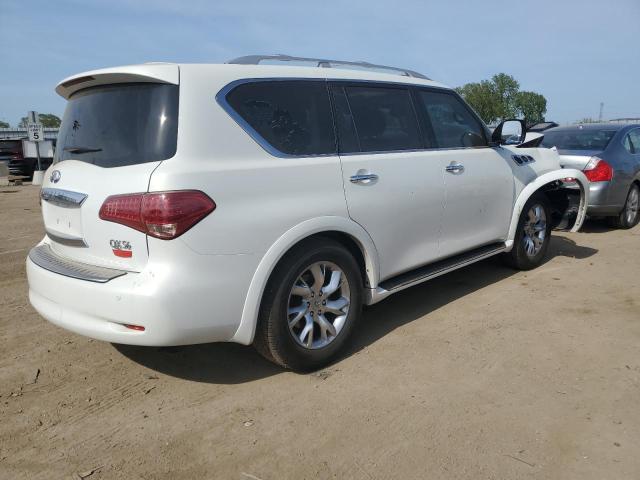 JN8AZ2NE7B9000557 - 2011 INFINITI QX56 WHITE photo 3