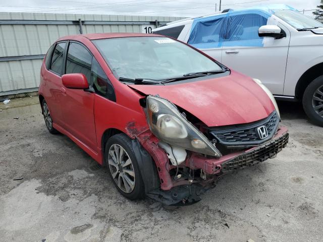 JHMGE8H54DC063166 - 2013 HONDA FIT SPORT RED photo 4