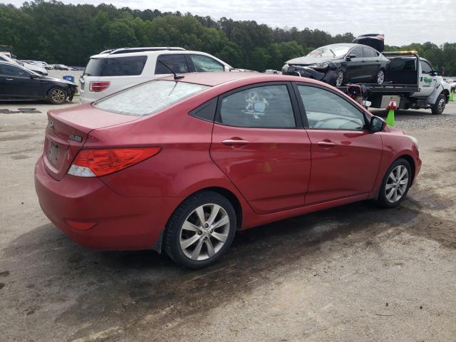 KMHCU4AE1DU377465 - 2013 HYUNDAI ACCENT GLS RED photo 3