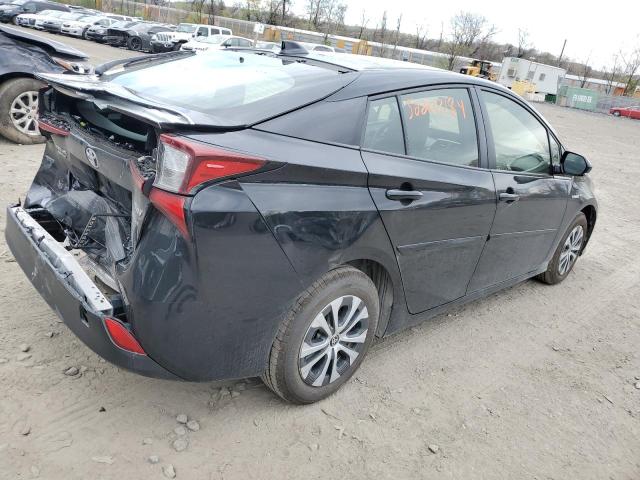 JTDL9RFU2L3014115 - 2020 TOYOTA PRIUS LE BLACK photo 3