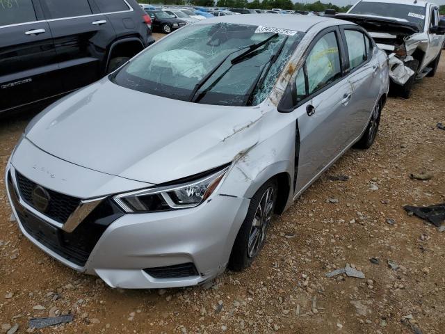 3N1CN8EV8ML893919 - 2021 NISSAN VERSA SV SILVER photo 1