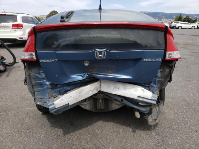 JHMZE2H5XAS020216 - 2010 HONDA INSIGHT LX BLUE photo 6