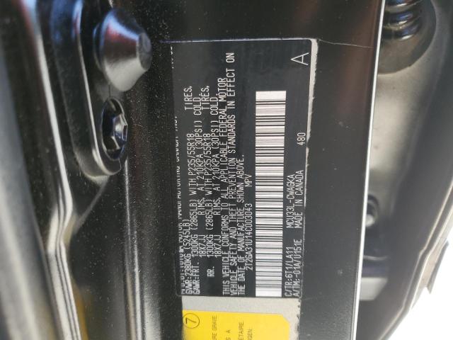 2T2GA31U14C003043 - 2004 LEXUS RX 330 BLACK photo 14