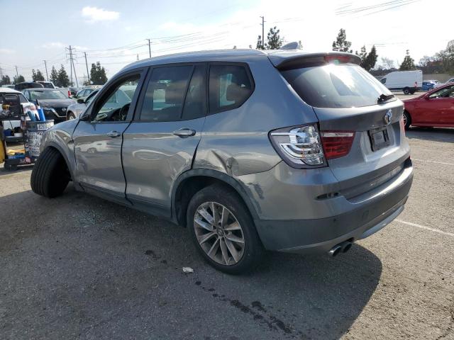 5UXWX9C51E0D38145 - 2014 BMW X3 XDRIVE28I GRAY photo 2