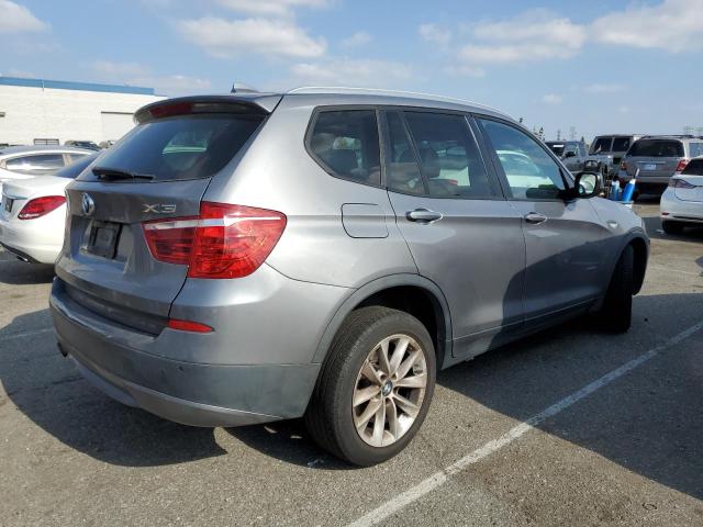 5UXWX9C51E0D38145 - 2014 BMW X3 XDRIVE28I GRAY photo 3