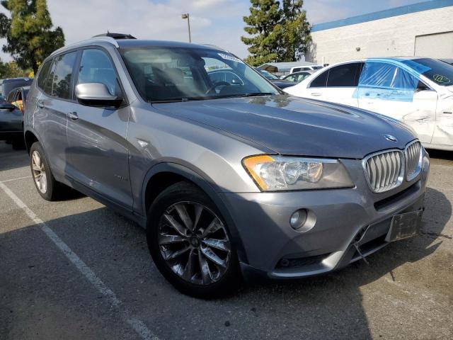 5UXWX9C51E0D38145 - 2014 BMW X3 XDRIVE28I GRAY photo 4