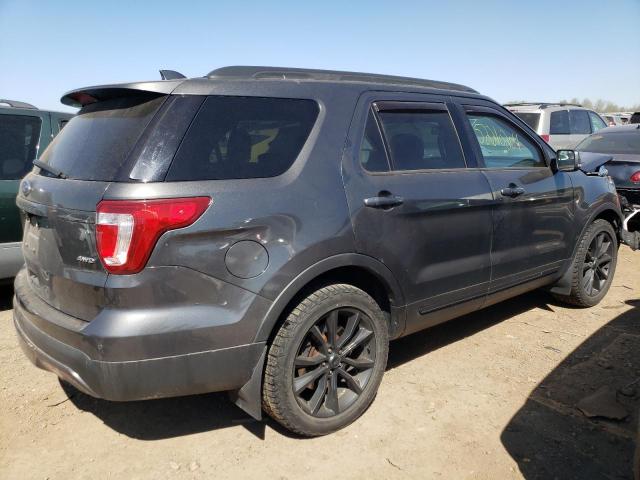 1FM5K8D80HGC12720 - 2017 FORD EXPLORER XLT Grau Foto 3