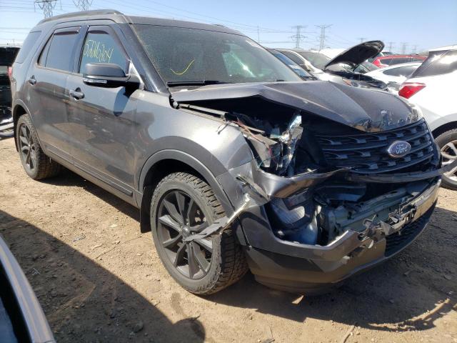 1FM5K8D80HGC12720 - 2017 FORD EXPLORER XLT Grau Foto 4