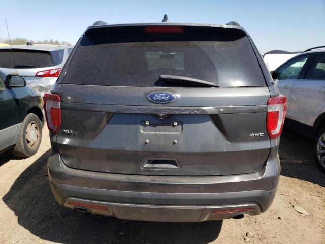 1FM5K8D80HGC12720 - 2017 FORD EXPLORER XLT Grau Foto 6
