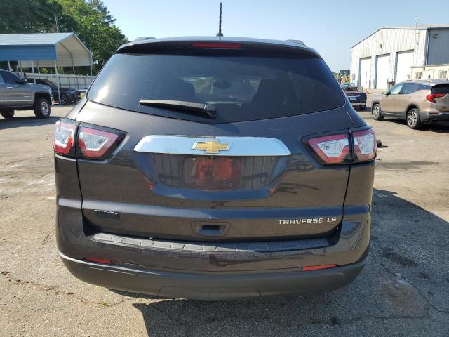 1GNKRFED8FJ380356 - 2015 CHEVROLET TRAVERSE LS GRAY photo 6