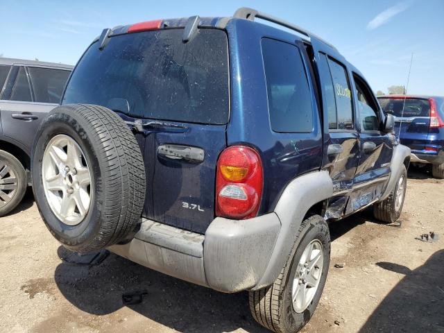 1J4GL48K74W178410 - 2004 JEEP LIBERTY SPORT BLUE photo 3