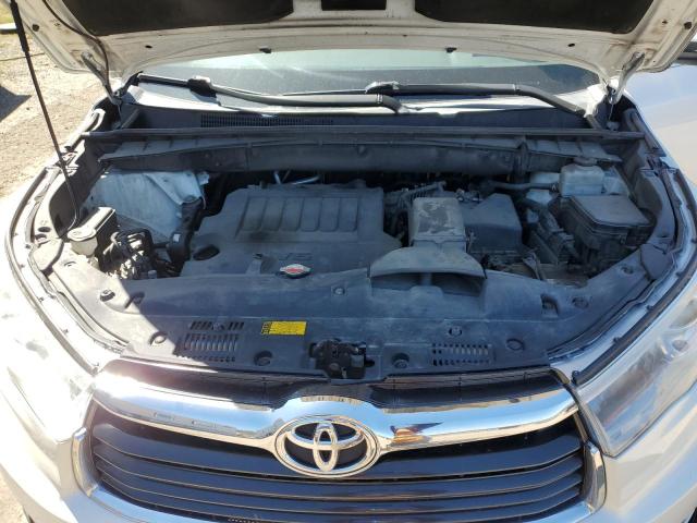 5TDJKRFH0GS330938 - 2016 TOYOTA HIGHLANDER XLE WHITE photo 12