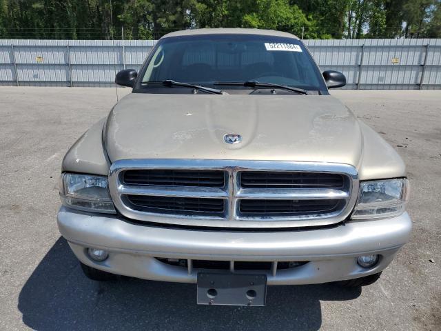 1B7HG48N82S696569 - 2002 DODGE DAKOTA QUAD SLT GOLD photo 5