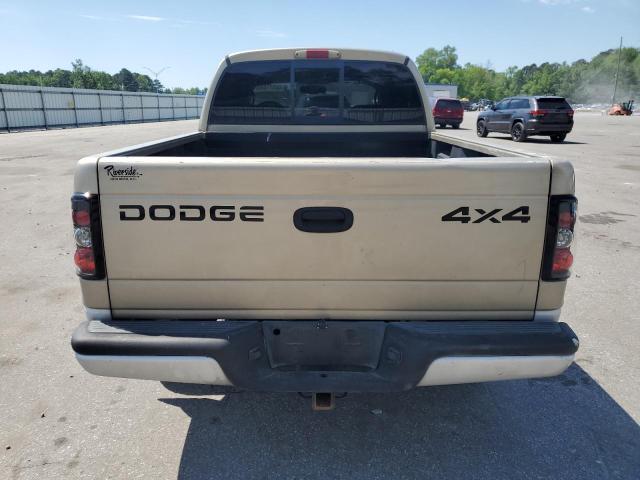 1B7HG48N82S696569 - 2002 DODGE DAKOTA QUAD SLT GOLD photo 6