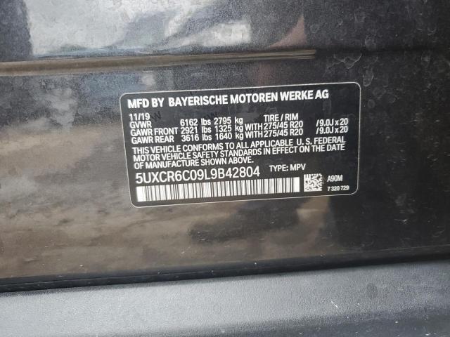 5UXCR6C09L9B42804 - 2020 BMW X5 XDRIVE40I CHARCOAL photo 13