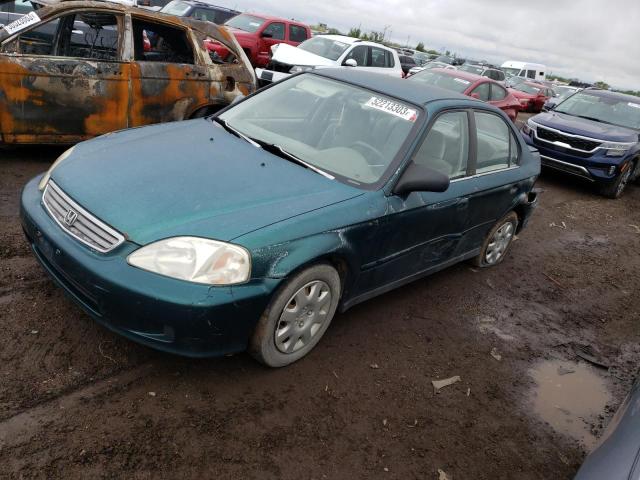 2HGEJ661XXH513205 - 1999 HONDA CIVIC BASE 绿色 照片 1