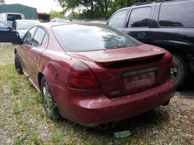 2G2WR524051236032 - 2005 PONTIAC GRAND PRIX GTP MAROON photo 3