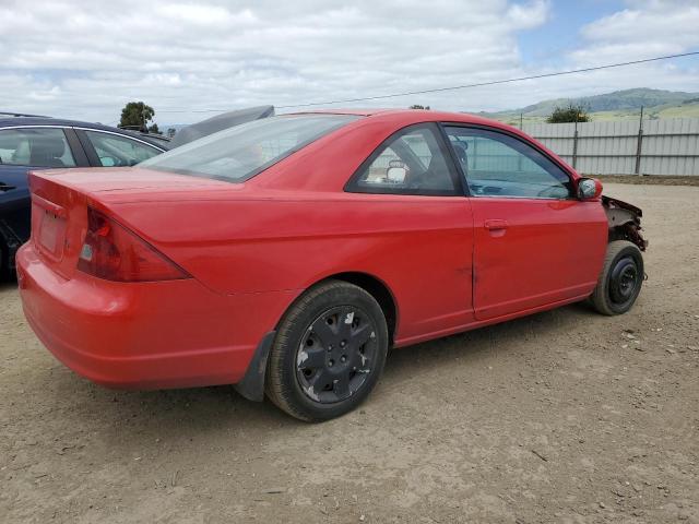 1HGEM22992L068351 - 2002 HONDA CIVIC EX RED photo 3