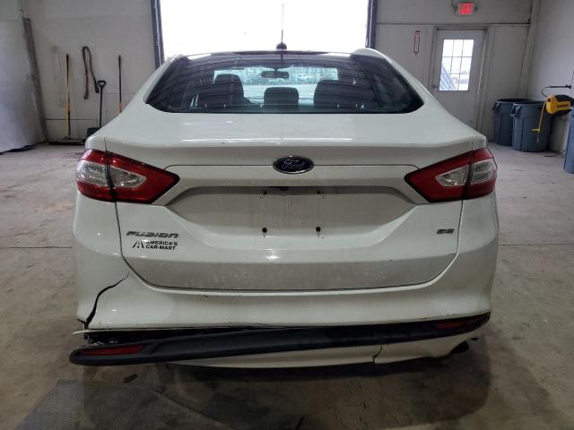 1FA6P0H76F5122418 - 2015 FORD FUSION SE WHITE photo 6