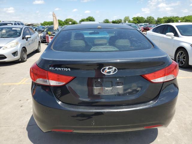 KMHDH4AE9BU143998 - 2011 HYUNDAI ELANTRA GLS BLACK photo 6